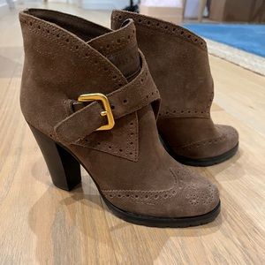 PRADA Suede Ankle Boots